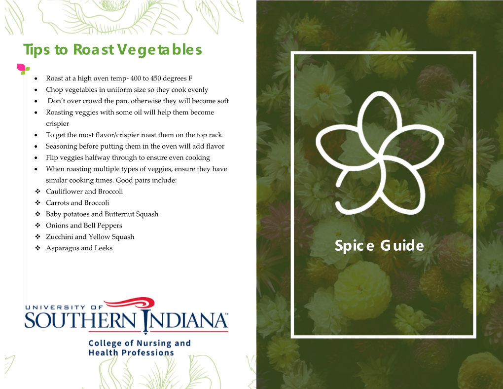 Tips to Roast Vegetables Spice Guide