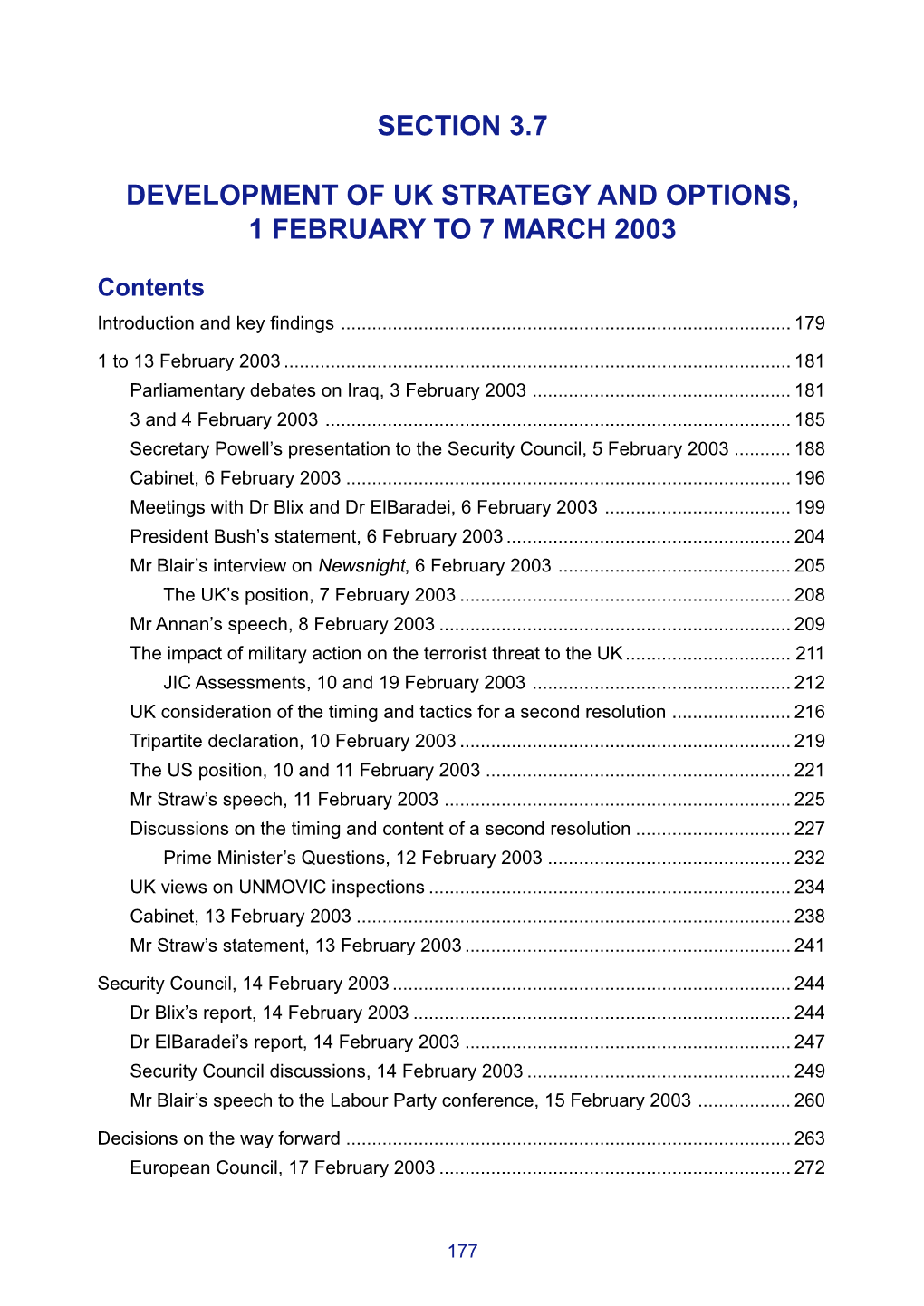 Section 3.7 Development of Uk Strategy and Options, 1