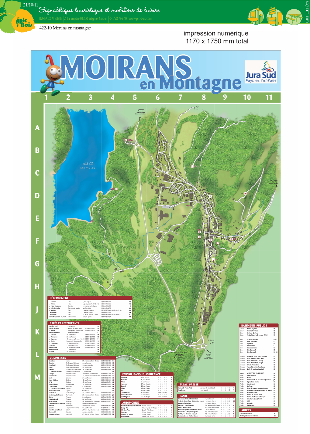 422-10 Moirans En Montagne Impression Numérique 1170 X 1750 Mm Total