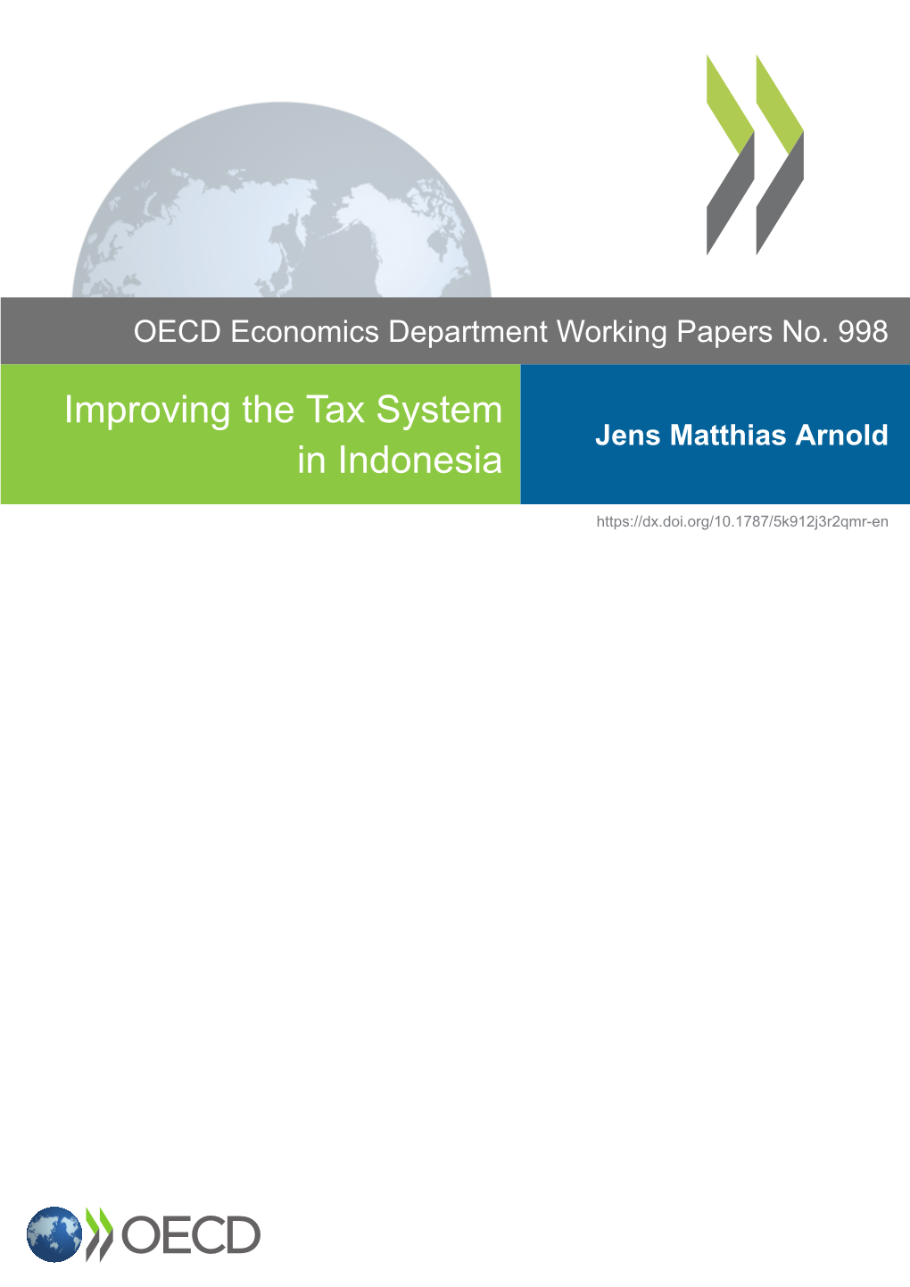 Improving the Tax System in Indonesia