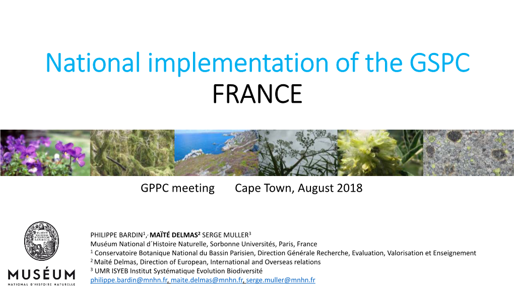 GPPC Meeting Cape Town, August 2018