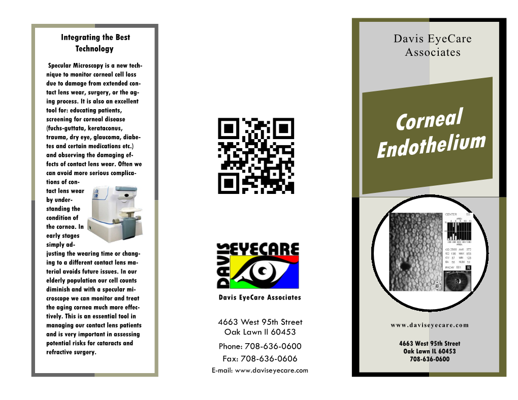 Corneal Endothelium Endothelium Cells Are Destroyed by Disease Or Trauma, Thelial Cells Per Year