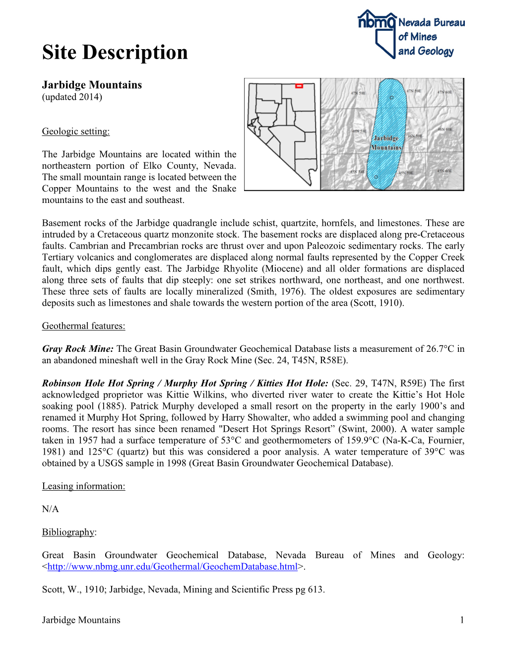 Jarbidge Mountains (Updated 2014)