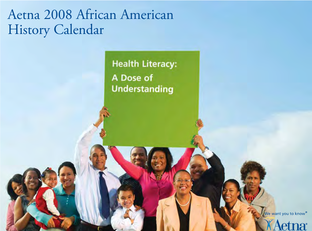 Aetna 2008 African American History Calendar