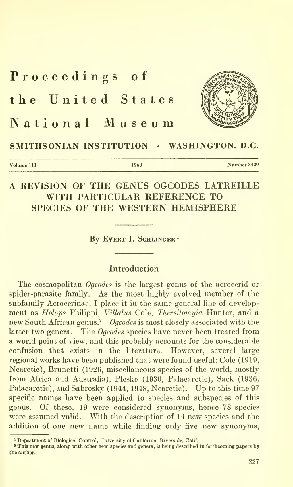 Proceedings of the United States National Museum