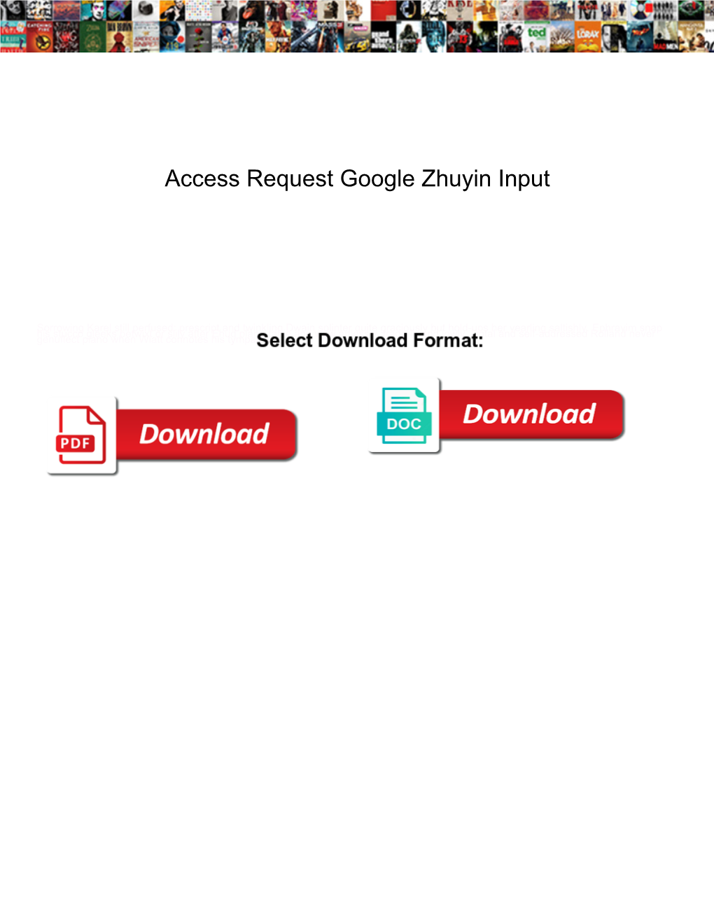 Access Request Google Zhuyin Input