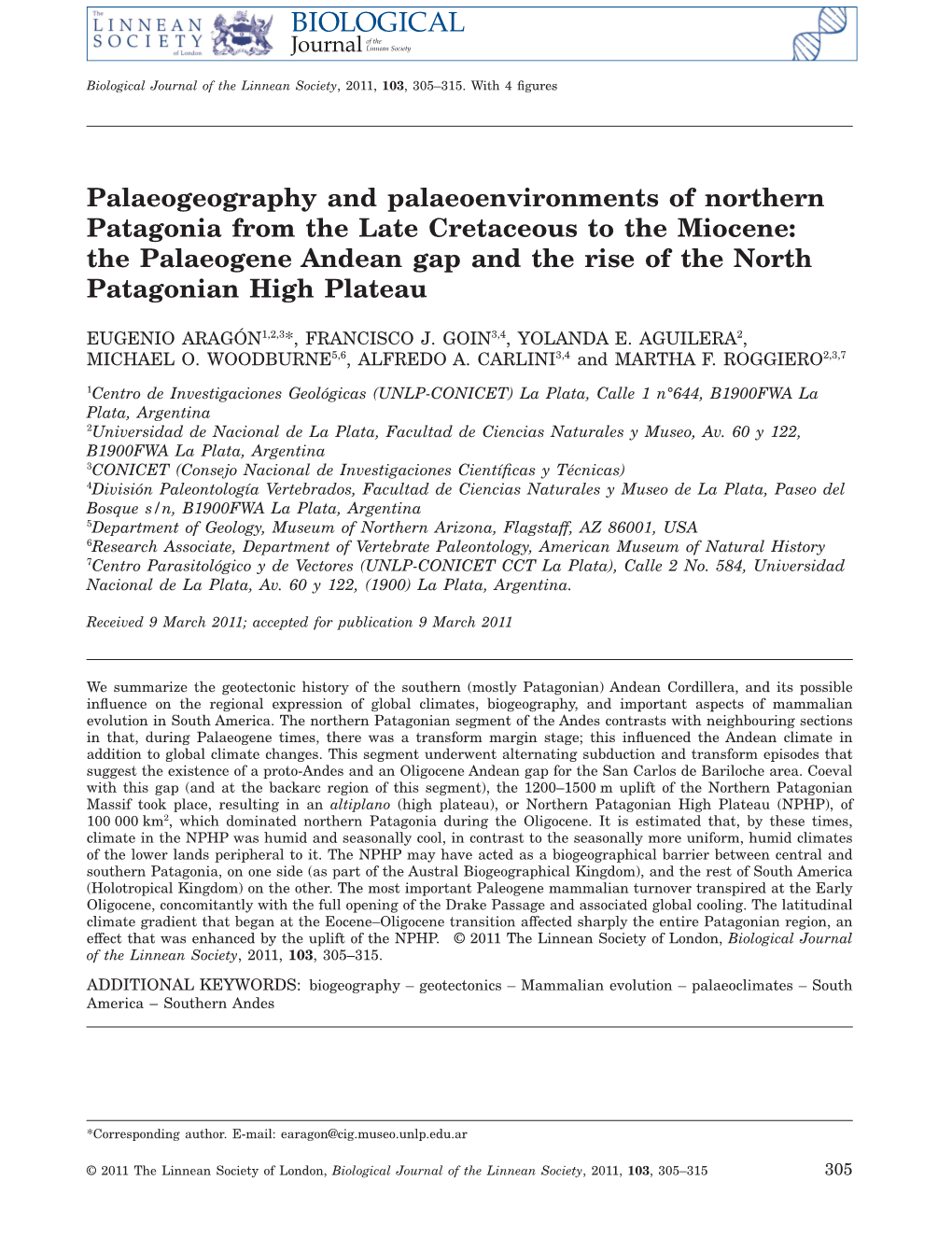 Palaeogeography and Palaeoenvironments of Northern Patagonia from the Late Cretaceous to the Miocene