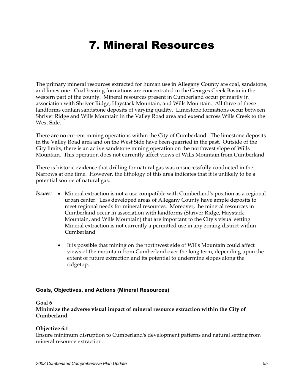 7. Mineral Resources