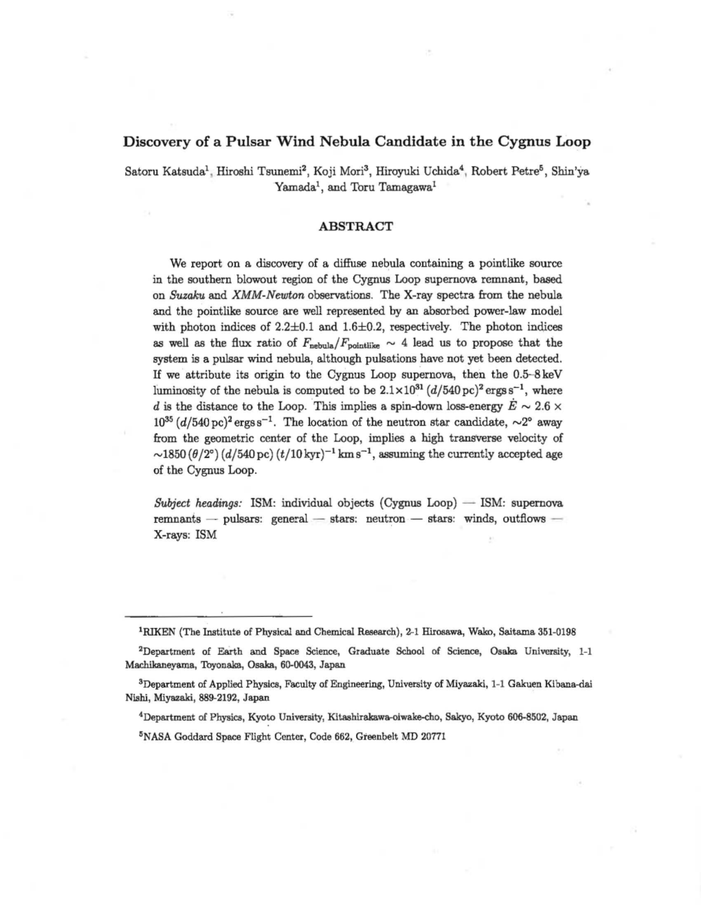 Discovery of a Pulsar Wind Nebula Candidate in the Cygnus Loop