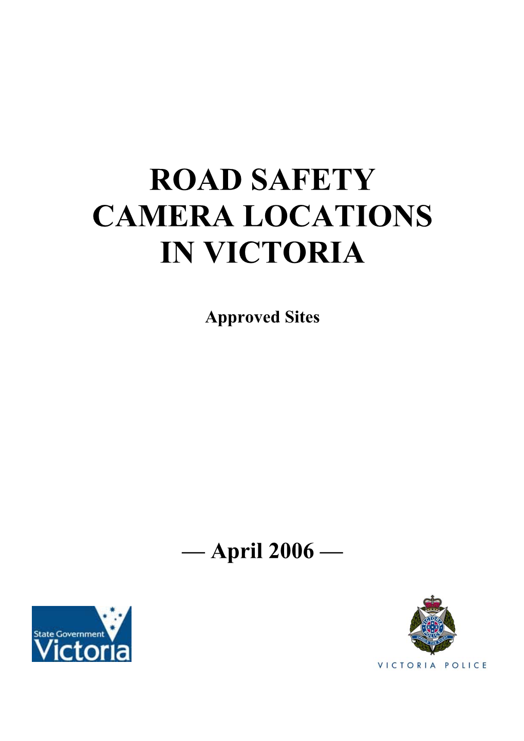 Road Safety Camera Locations in Victoria