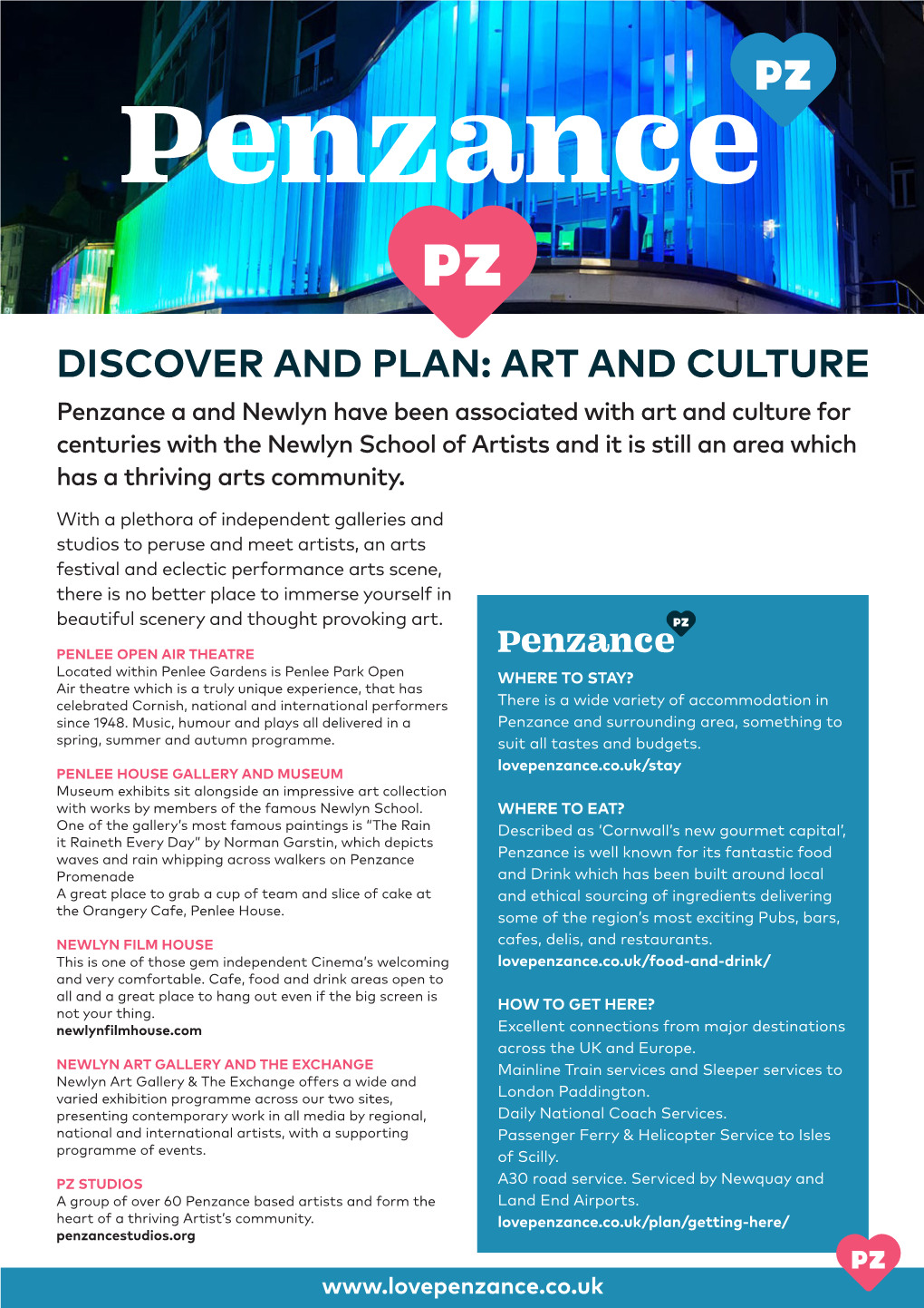 Discover and Plan: Art and Culture