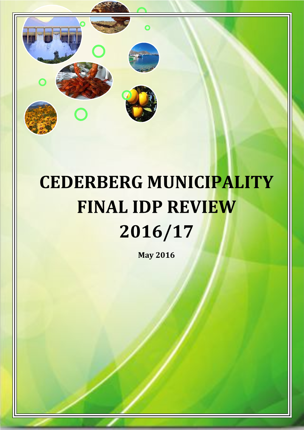 Cederberg Municipality Final Idp Review 2016/17