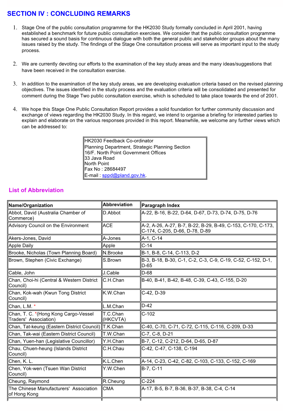 Section Iv : Concluding Remarks