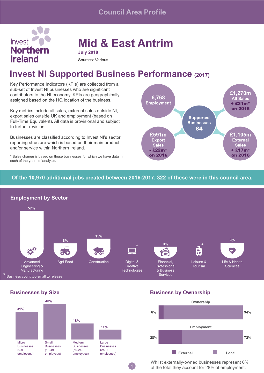 Mid and East Antrim Council Area Profile (PDF)