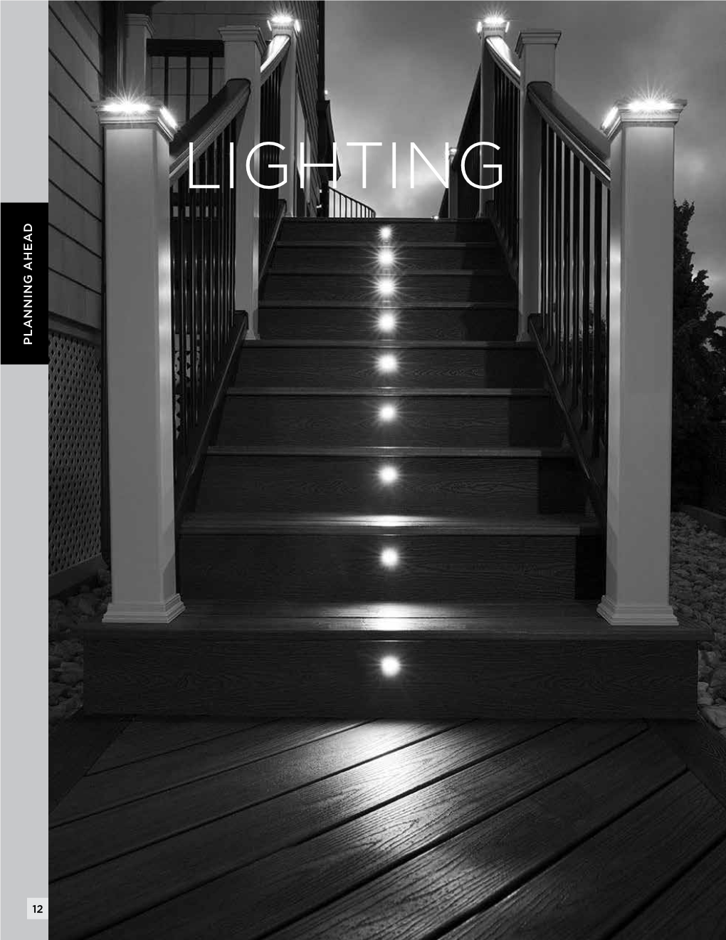 Trex Deck Lighting Installation