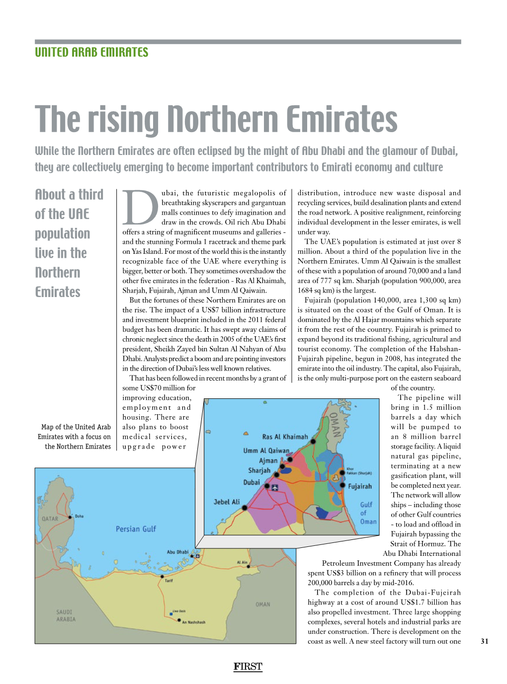 The Rising Northern Emirates