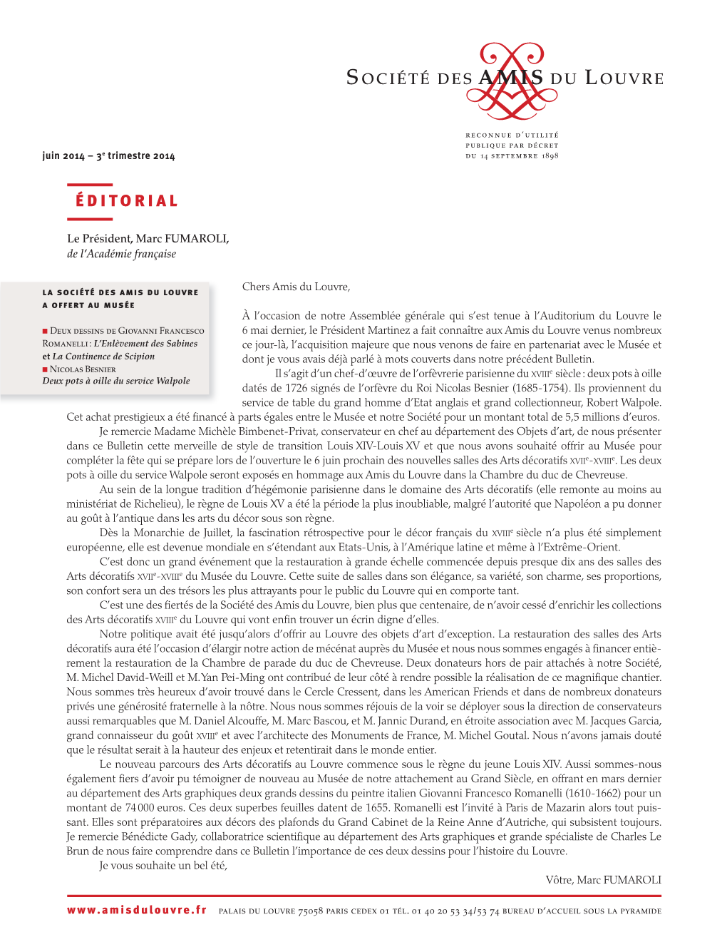Bulletin Trimestriel 3Ème Trimestre 2014 10.15 Mo