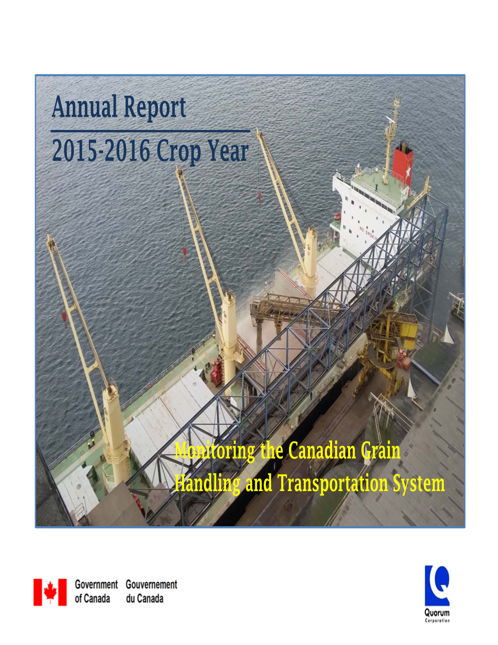 Annual Report 2015-2016 Crop Year