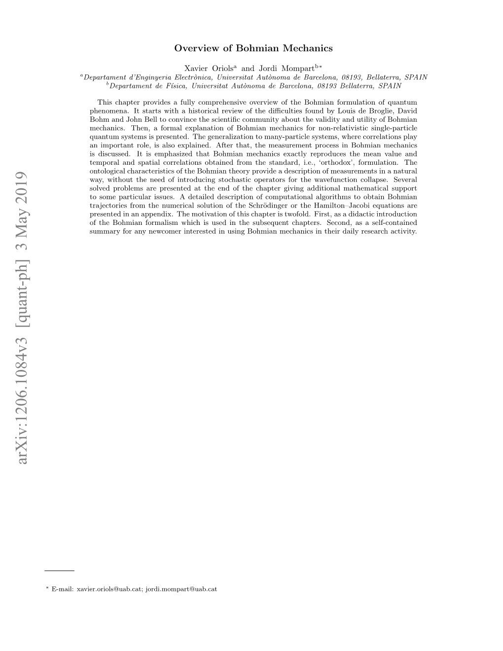 Arxiv:1206.1084V3 [Quant-Ph] 3 May 2019