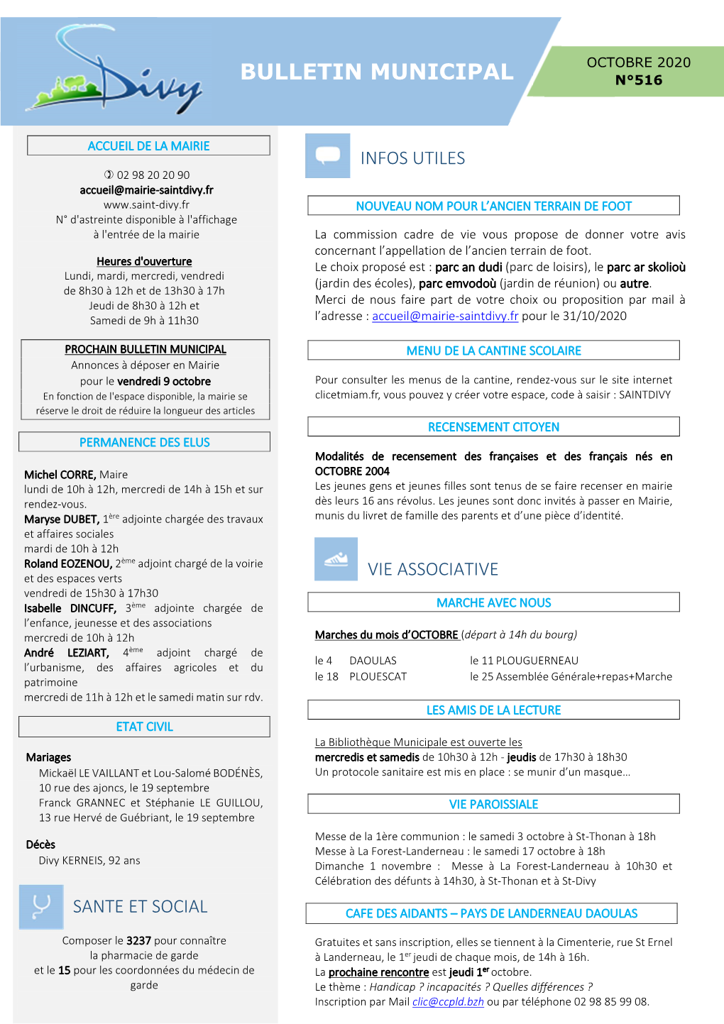 Bulletin Municipal N°516