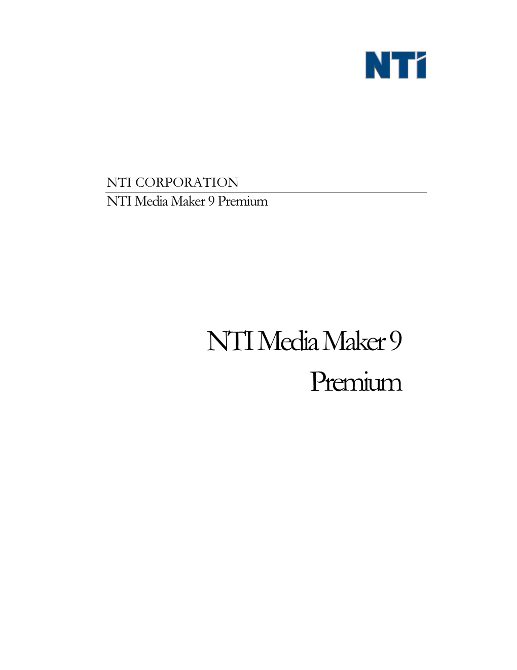 NTI Media Maker 9 Premium