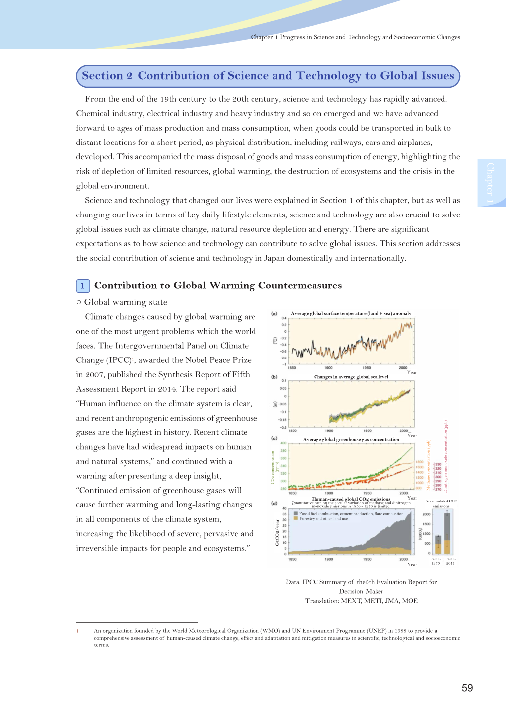 Section 2 Contribution of Science and Technology to Global Issues