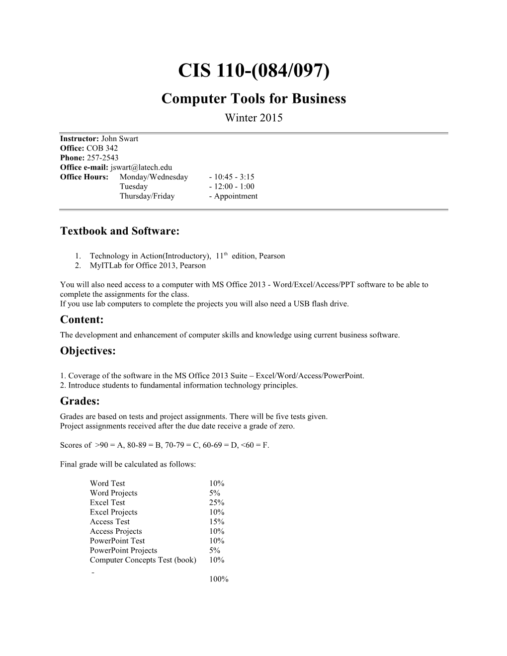 Computer Tools for Business