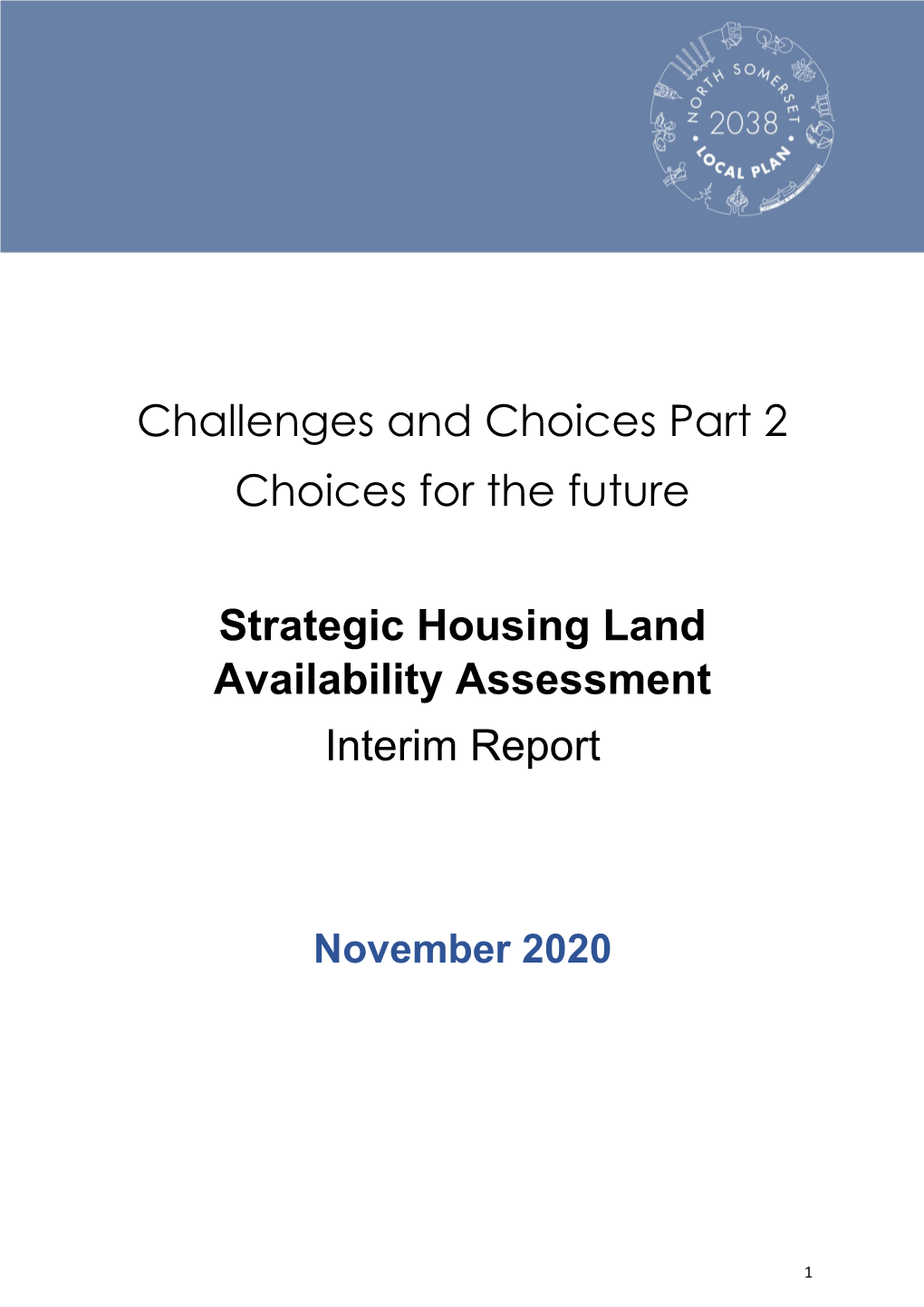 Strategic Housing Land Availability Assessment Interim Report