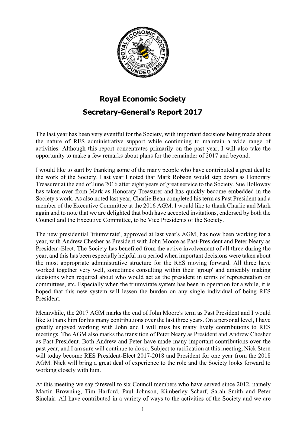 Secretary General Report 2017 Final