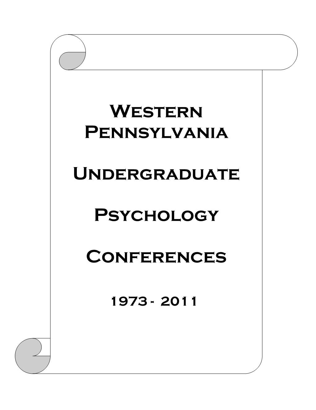 Western Pennsylvania Undergraduate Psychology Conferences