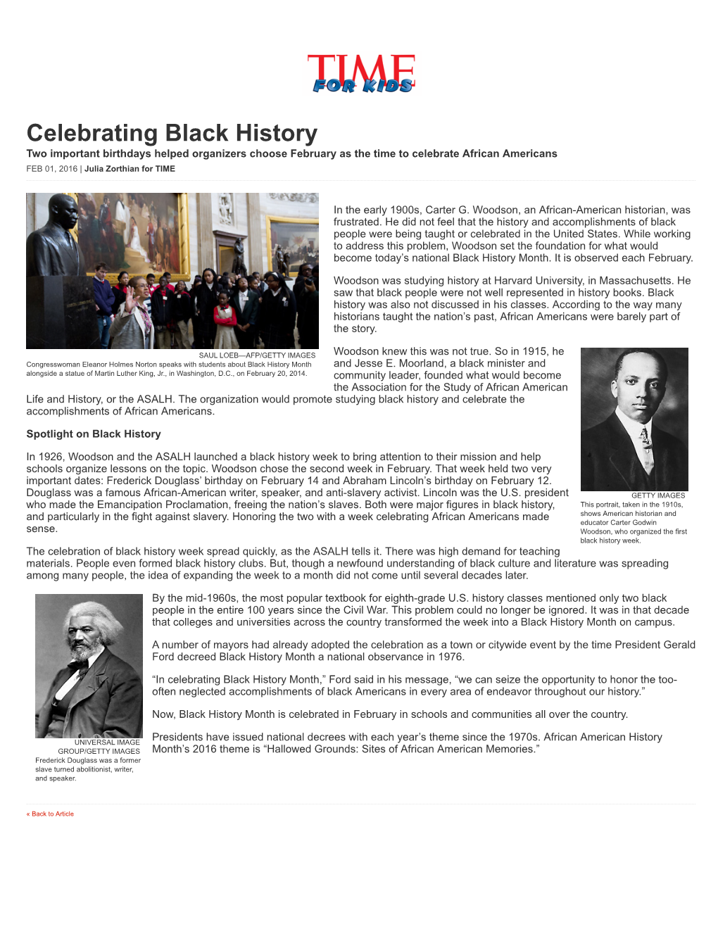 Celebrating Black History | TIME for Kids