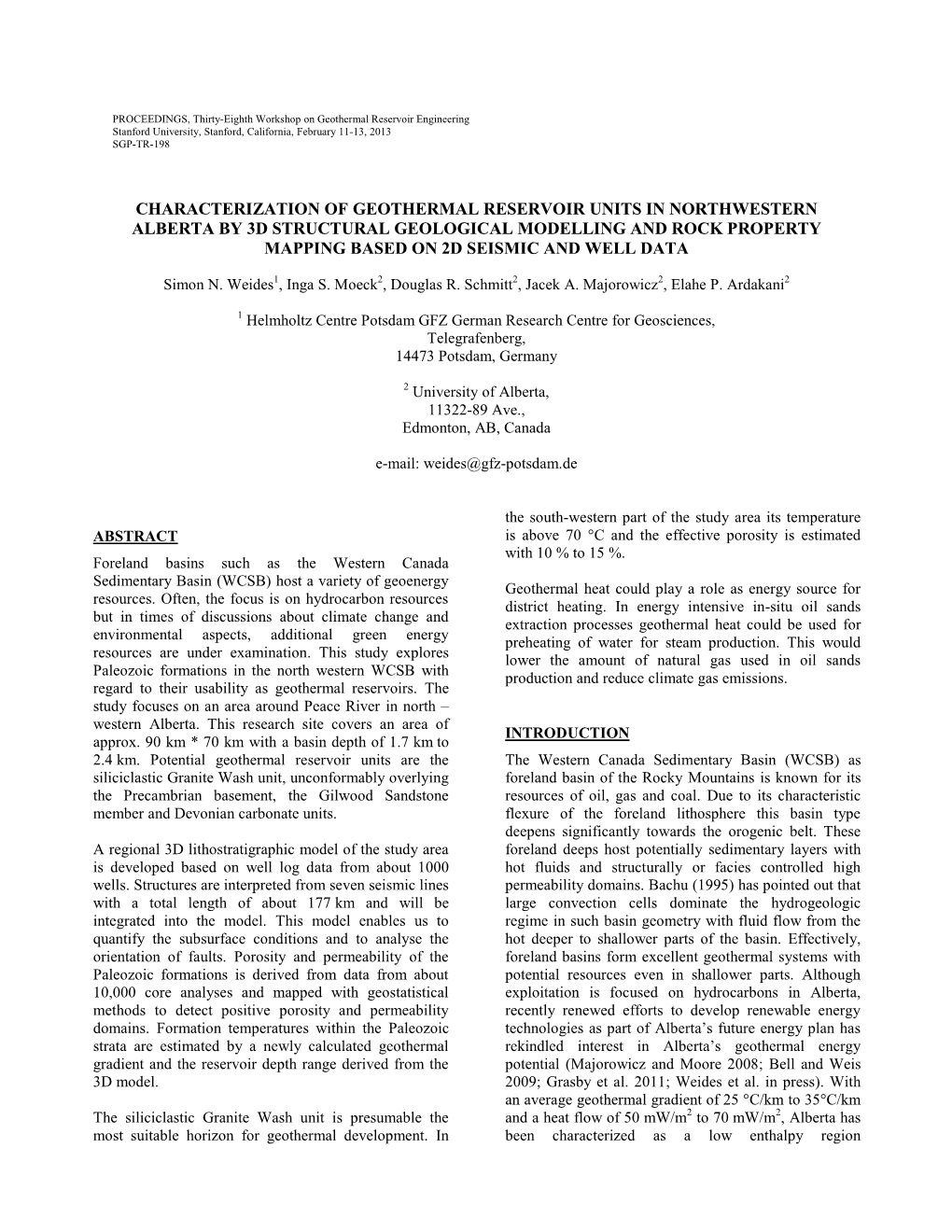 Characterization of Geothermal Reservoir Units in Northwestern