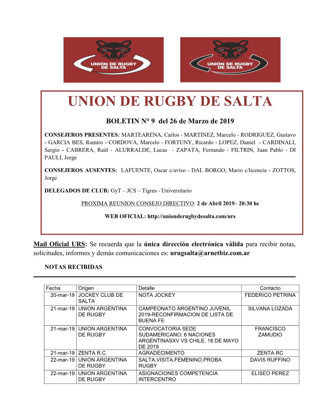 Union De Rugby De Salta