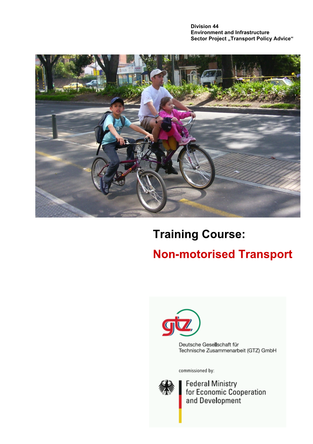 Training Course Non-Motorised Transport Author