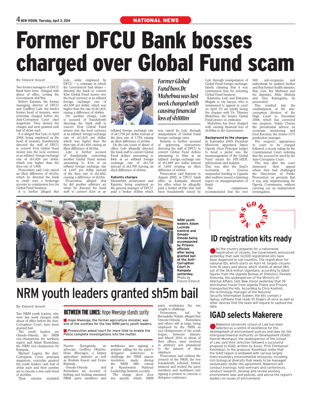 Former DFCU Bank Bosses Charged Over Global Fund Scam