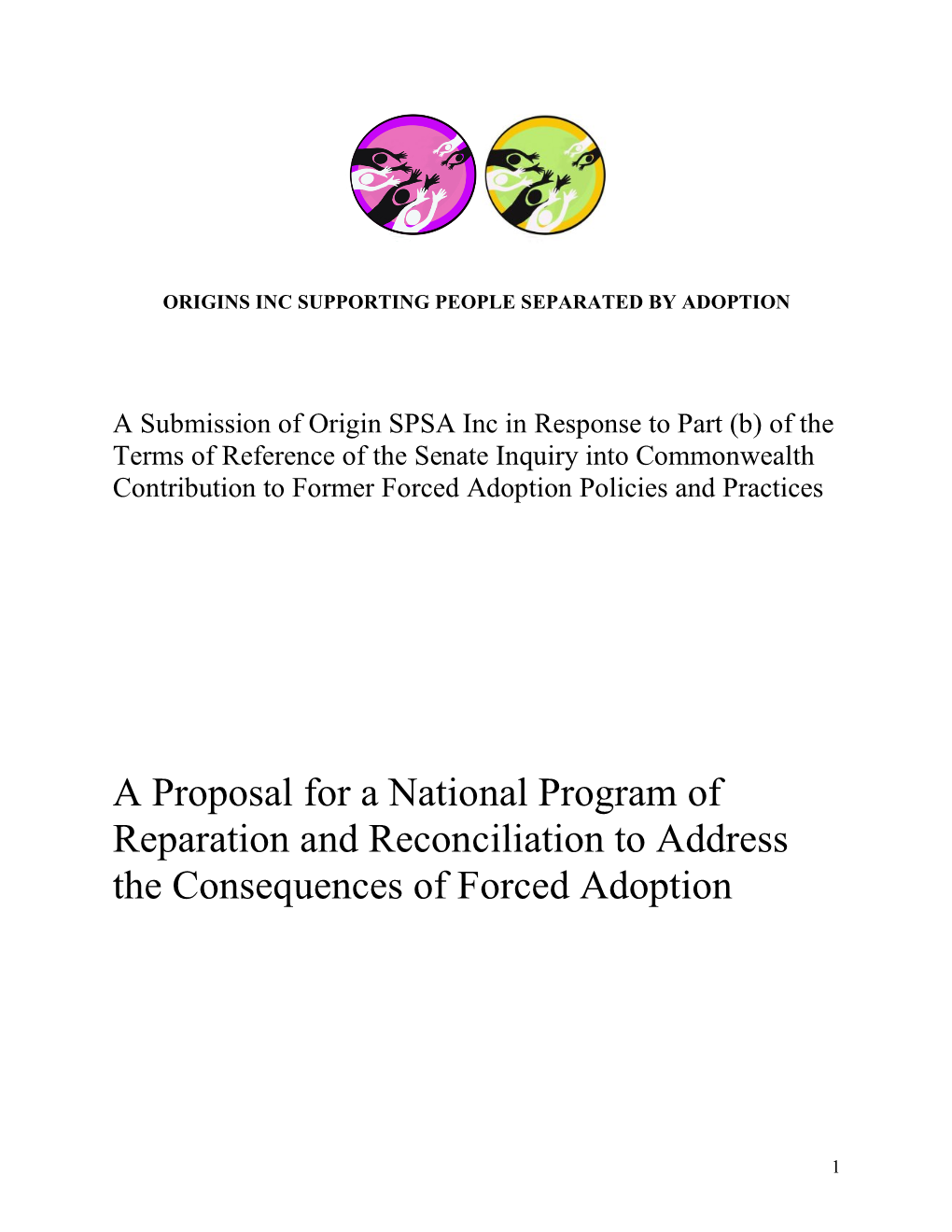 Proposal for a National Program of Reparation and Reconciliation-1