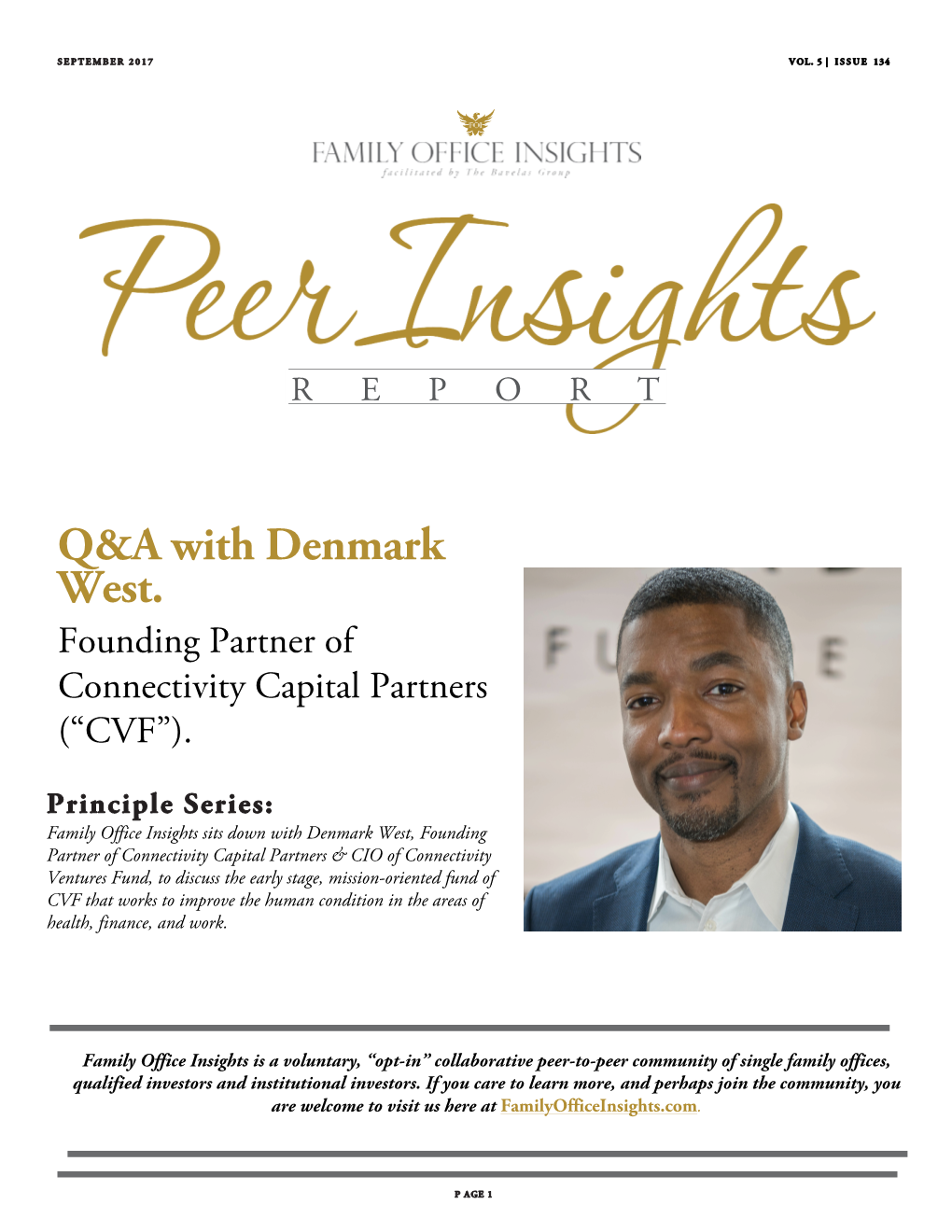 Q&A with Denmark West