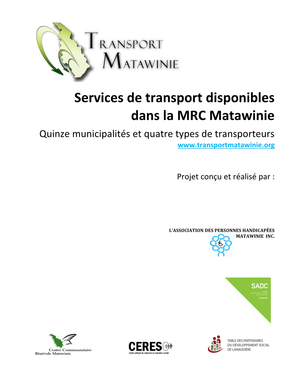 Services De Transport Disponibles Dans La MRC Matawinie