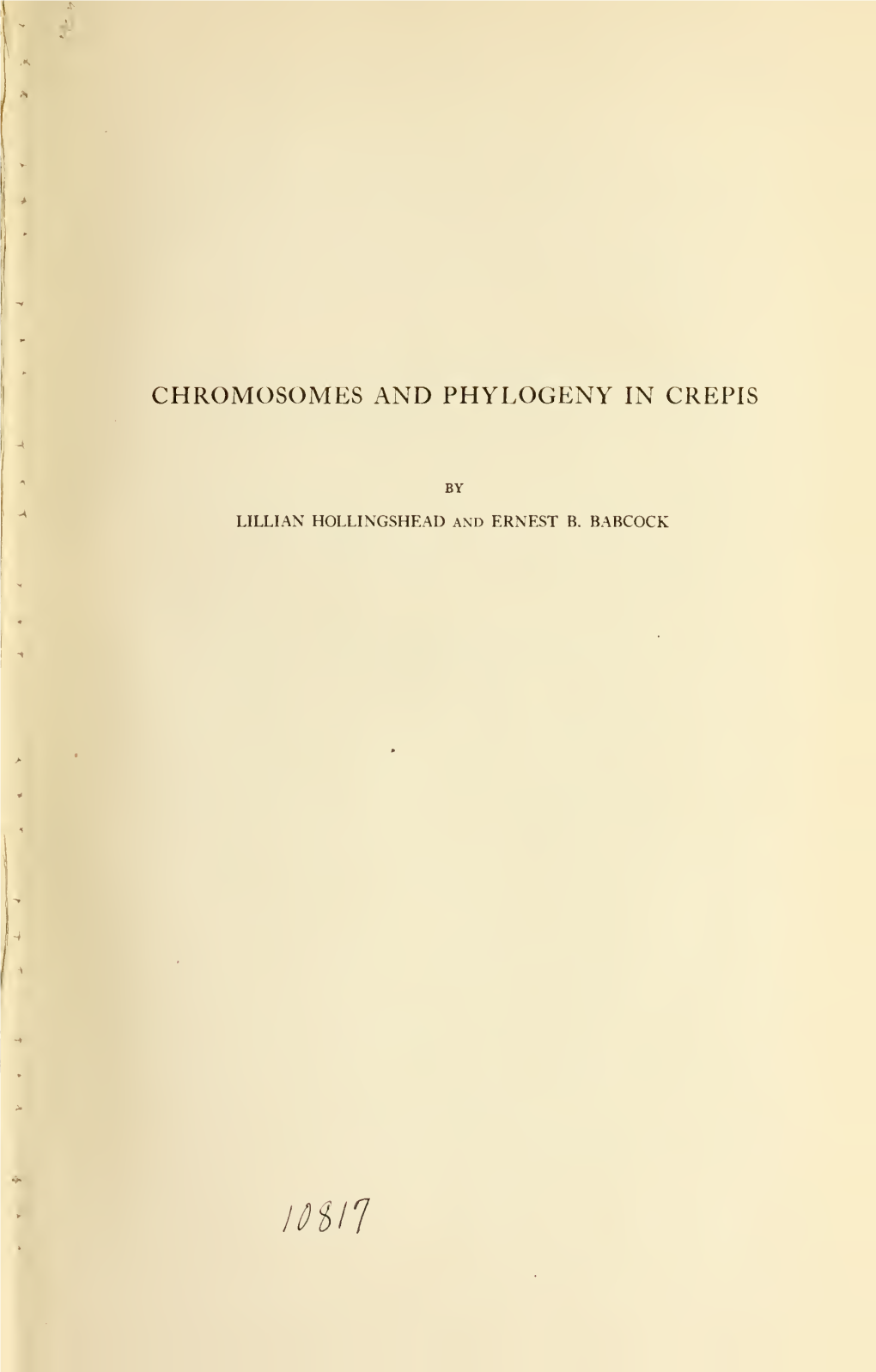 Chromosomes and Phylogeny in Crepis