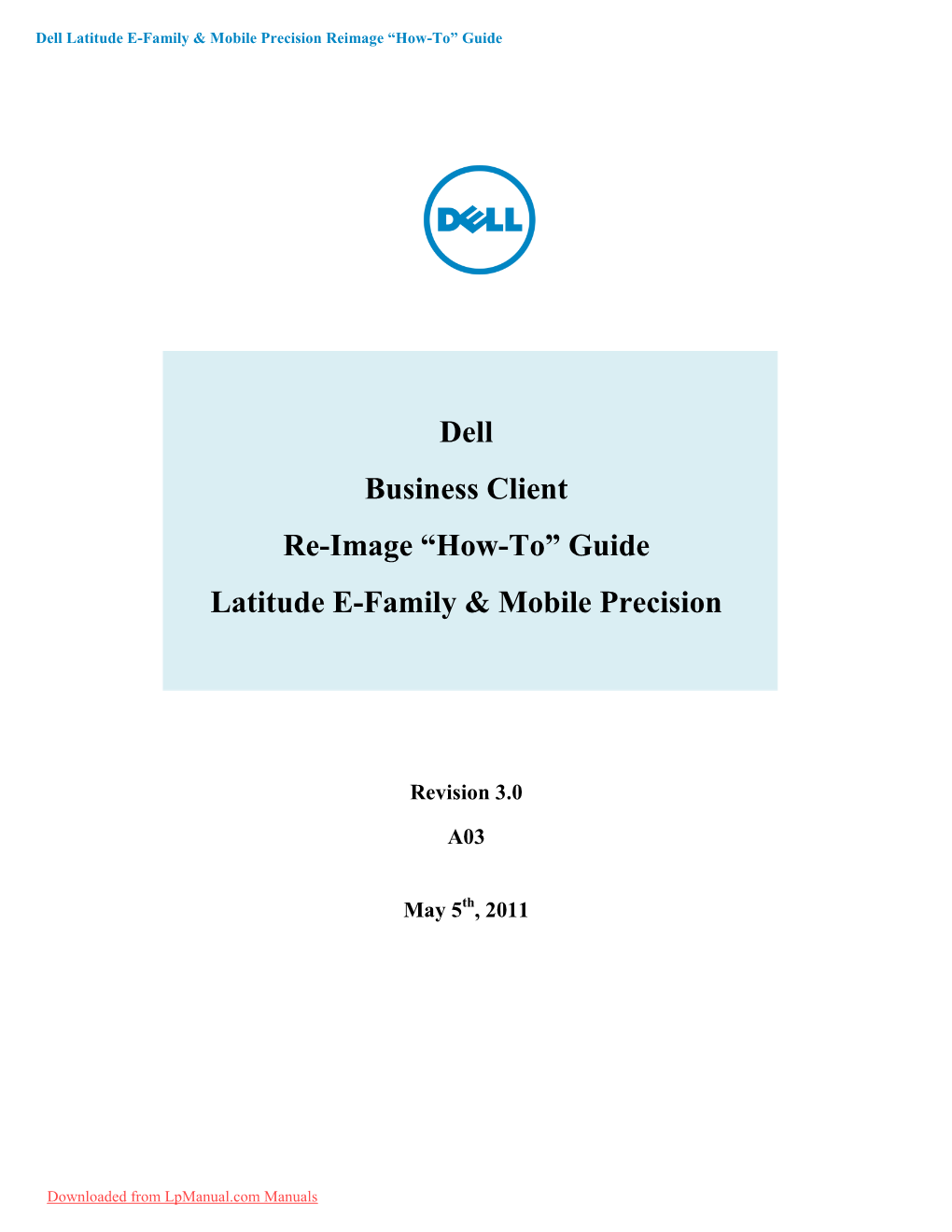 DELL LATITUDE E6510 User Guide Manual Operating Instructions