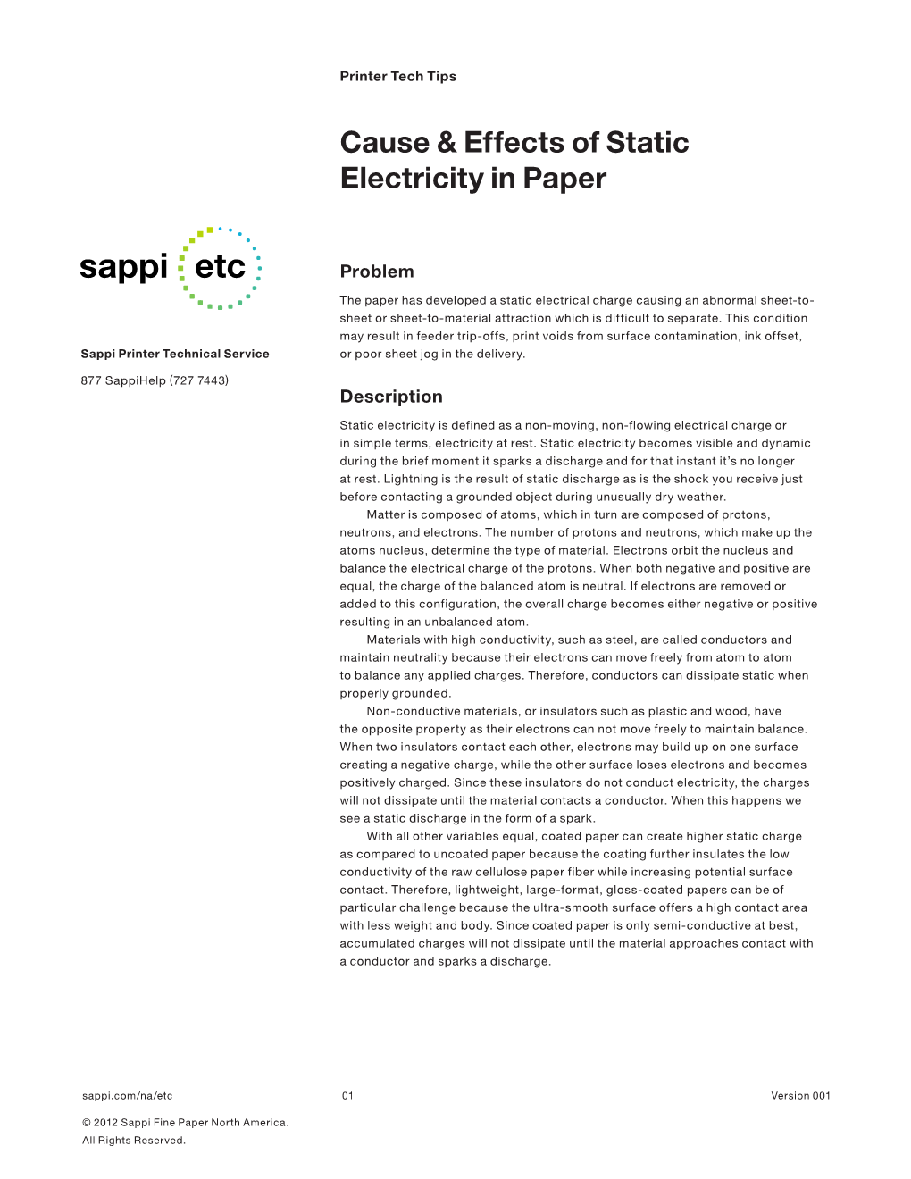 Printer Tech Tips—Cause & Effects of Static Electricity in Paper