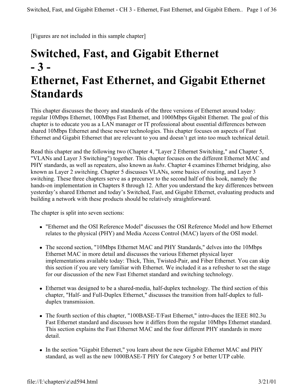 Gigabit Ethernet - CH 3 - Ethernet, Fast Ethernet, and Gigabit Ethern