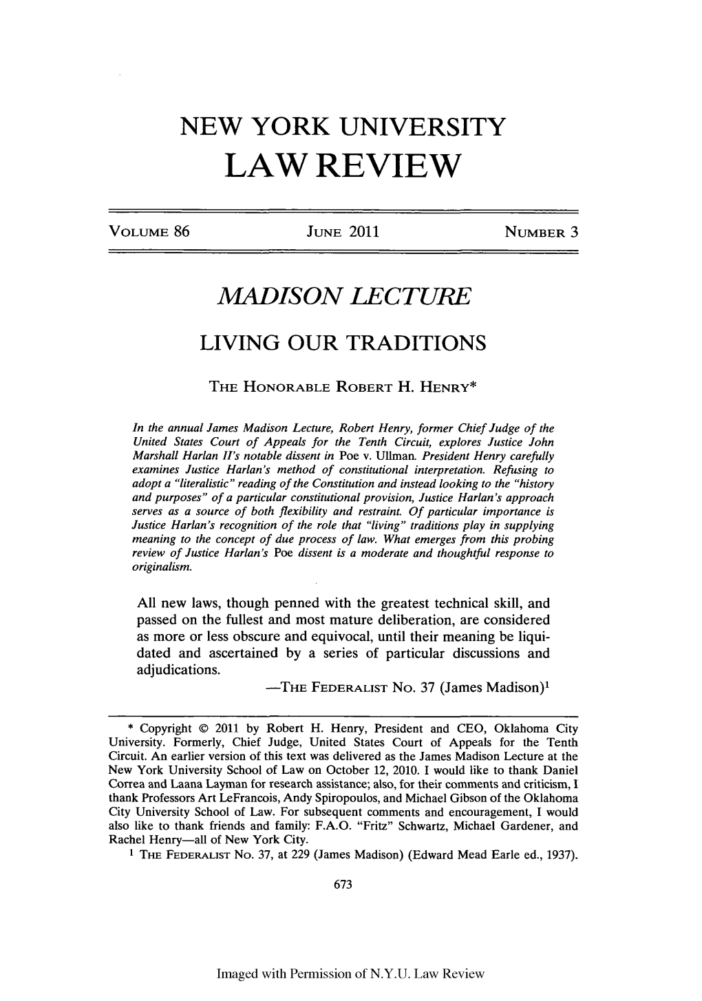 New York University Law Review