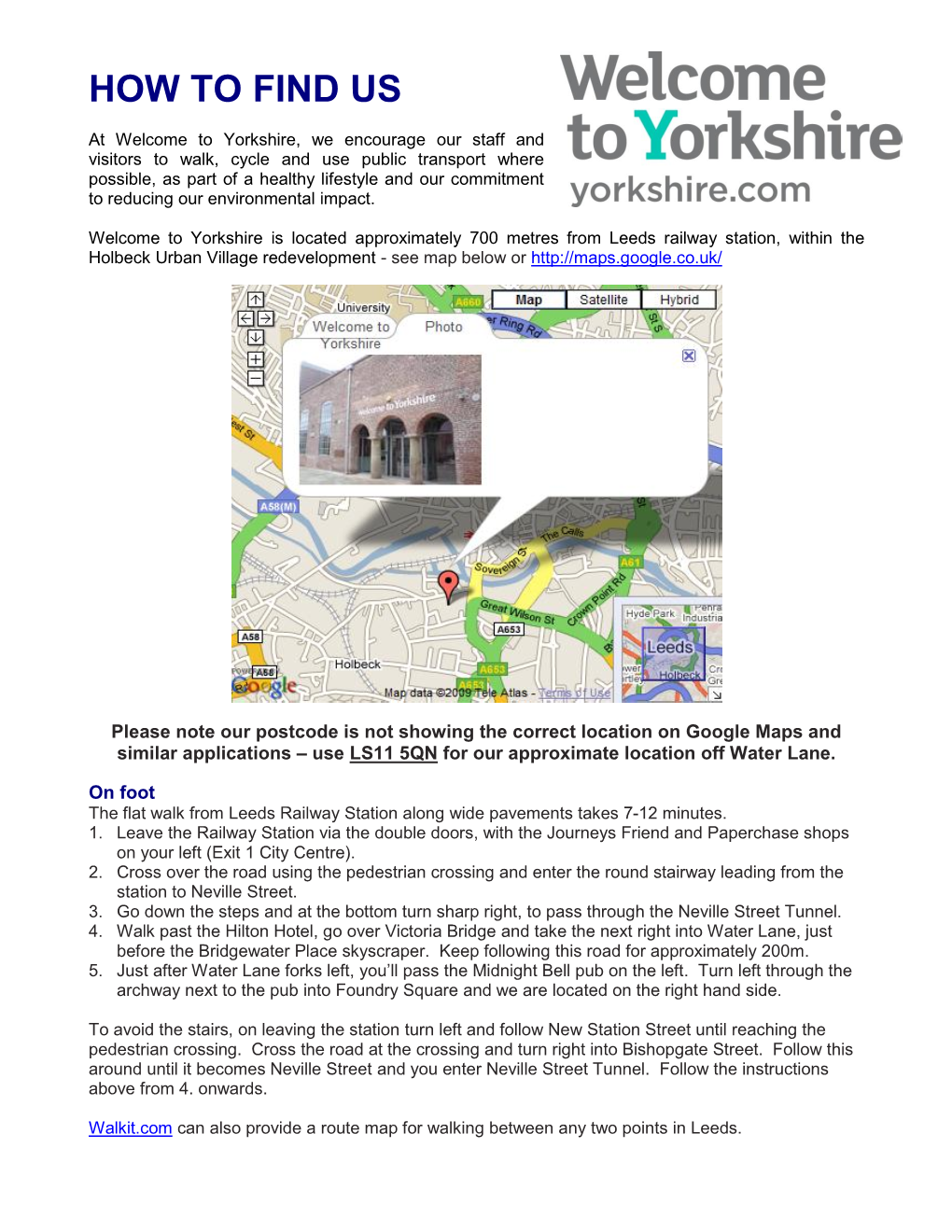 How to Find Welcome to Yorkshire (PDF Version)