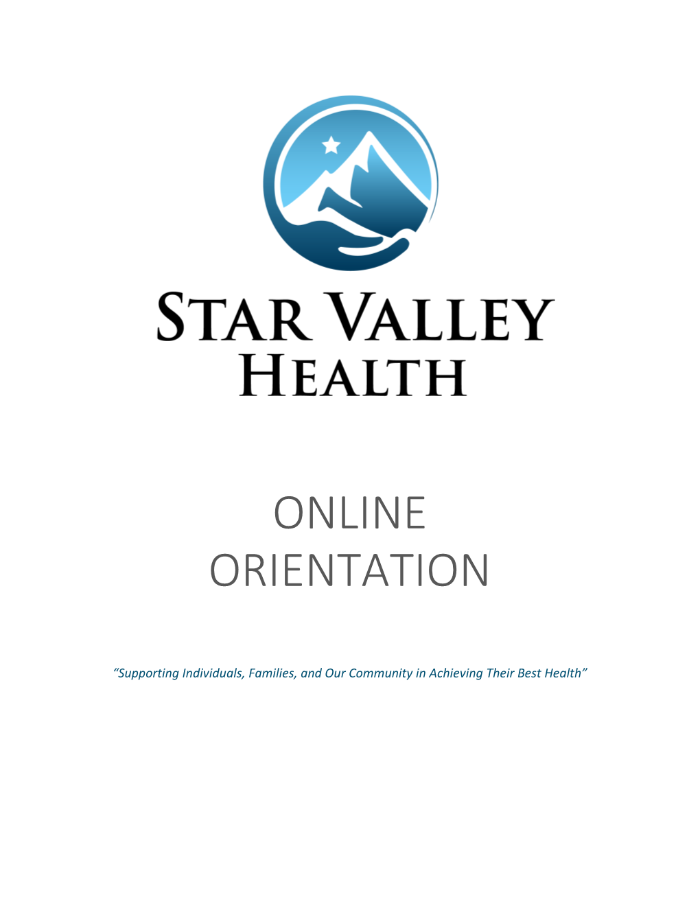 Online Orientation