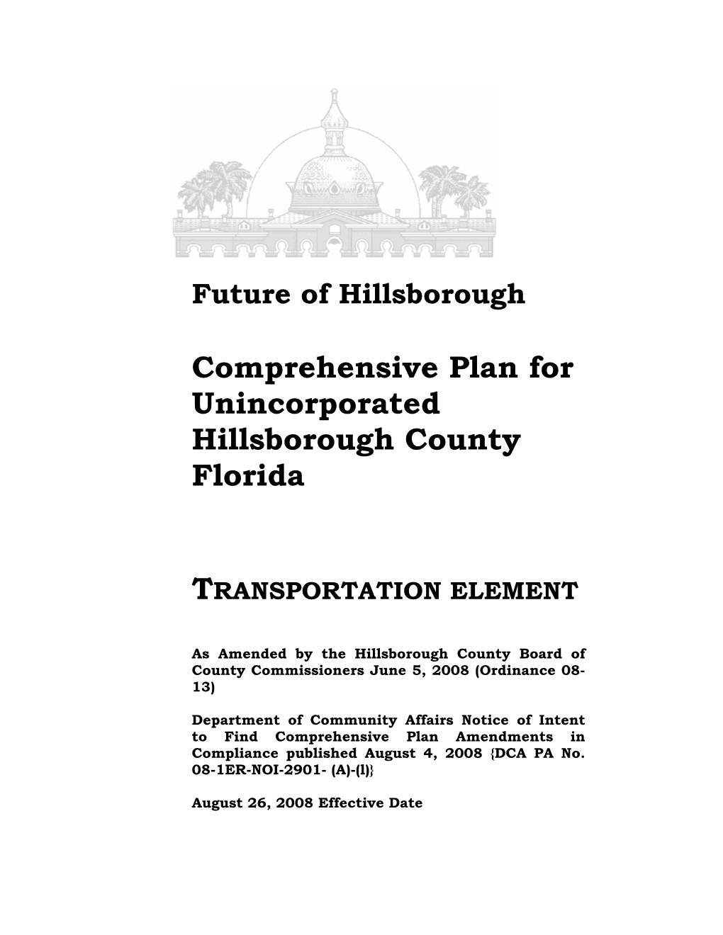 Transportation Element 08-08-08 – NON ADOPTED PORTION