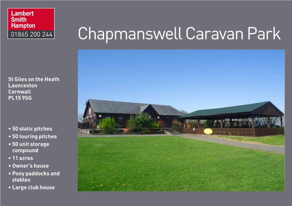 Chapmanswell Caravan Park