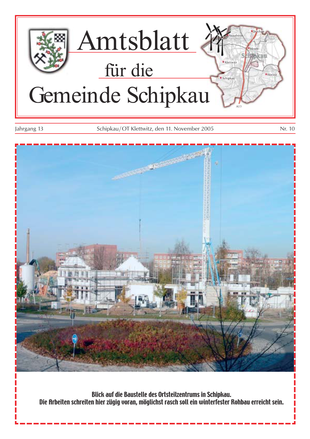 Amtsblatt Für Die Gemeinde Schipkau 10/05 1