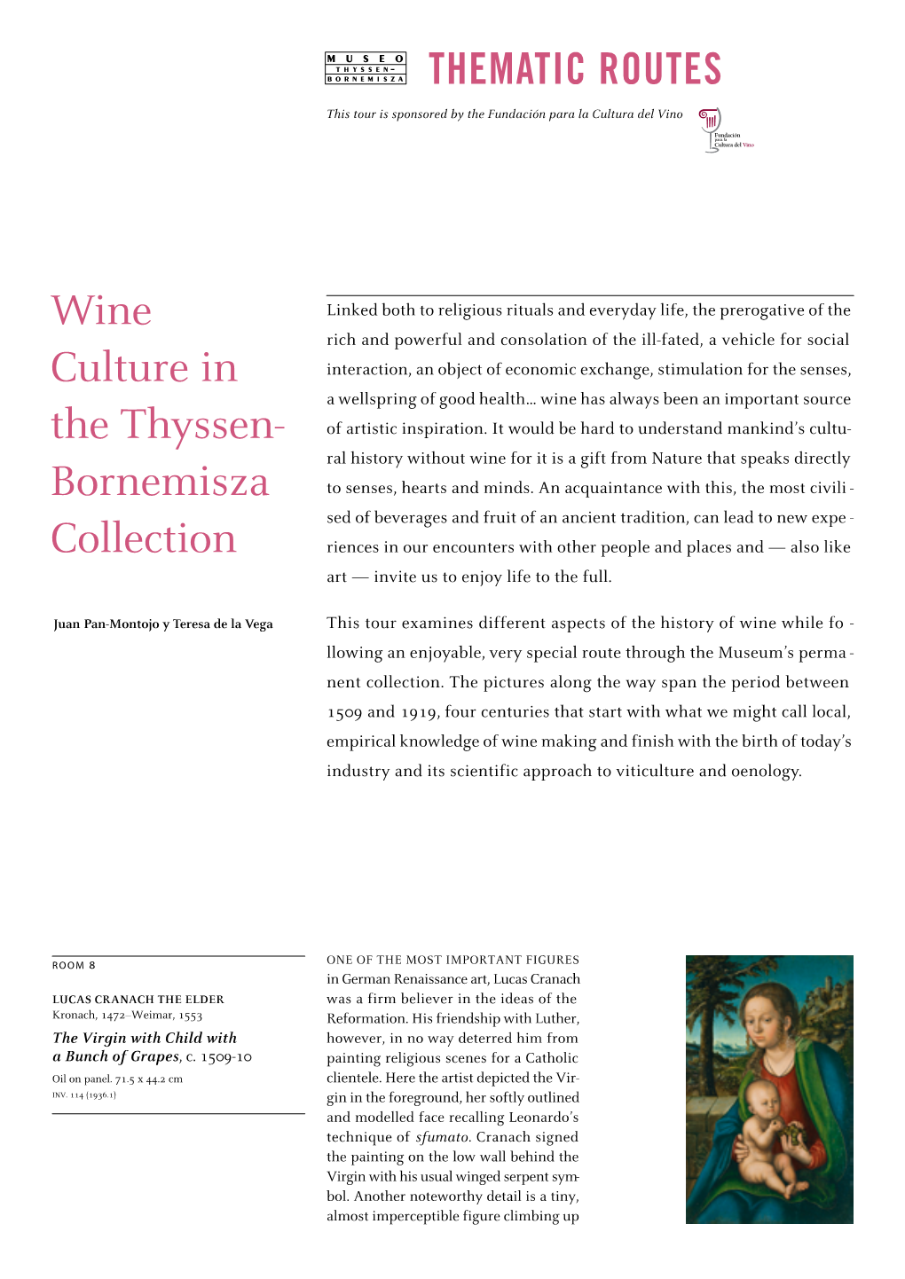 Wine Culture in the Thyssen- Bornemisza Collection