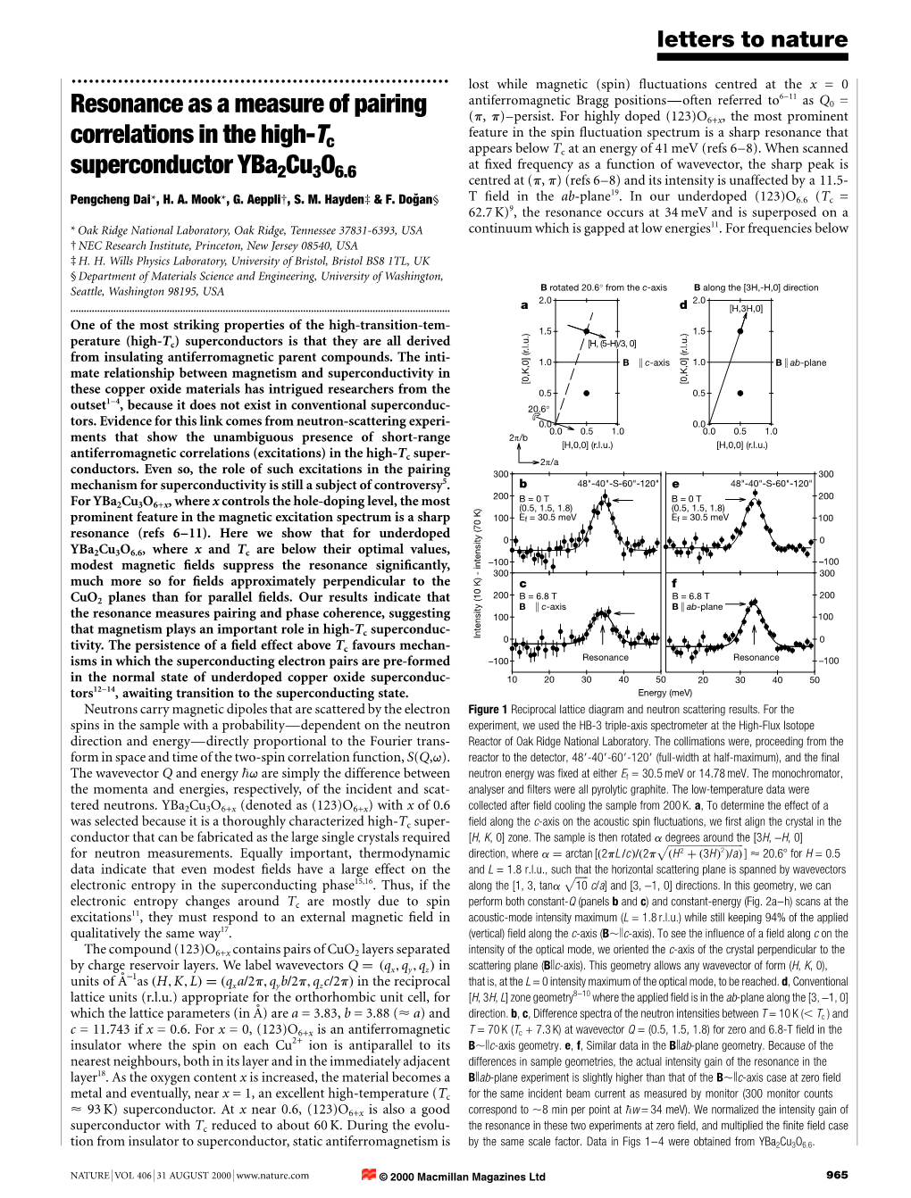 Resonance As a Measure of Pairing Correlations in the High-Tc